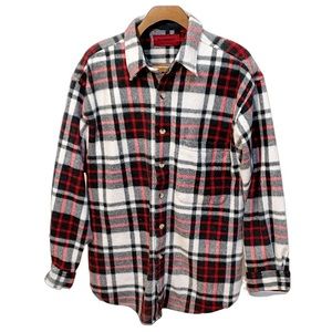 Blueprint flannel style fleece jacket button up
